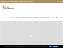 Tablet Screenshot of goethe-hotel-frankfurt.de